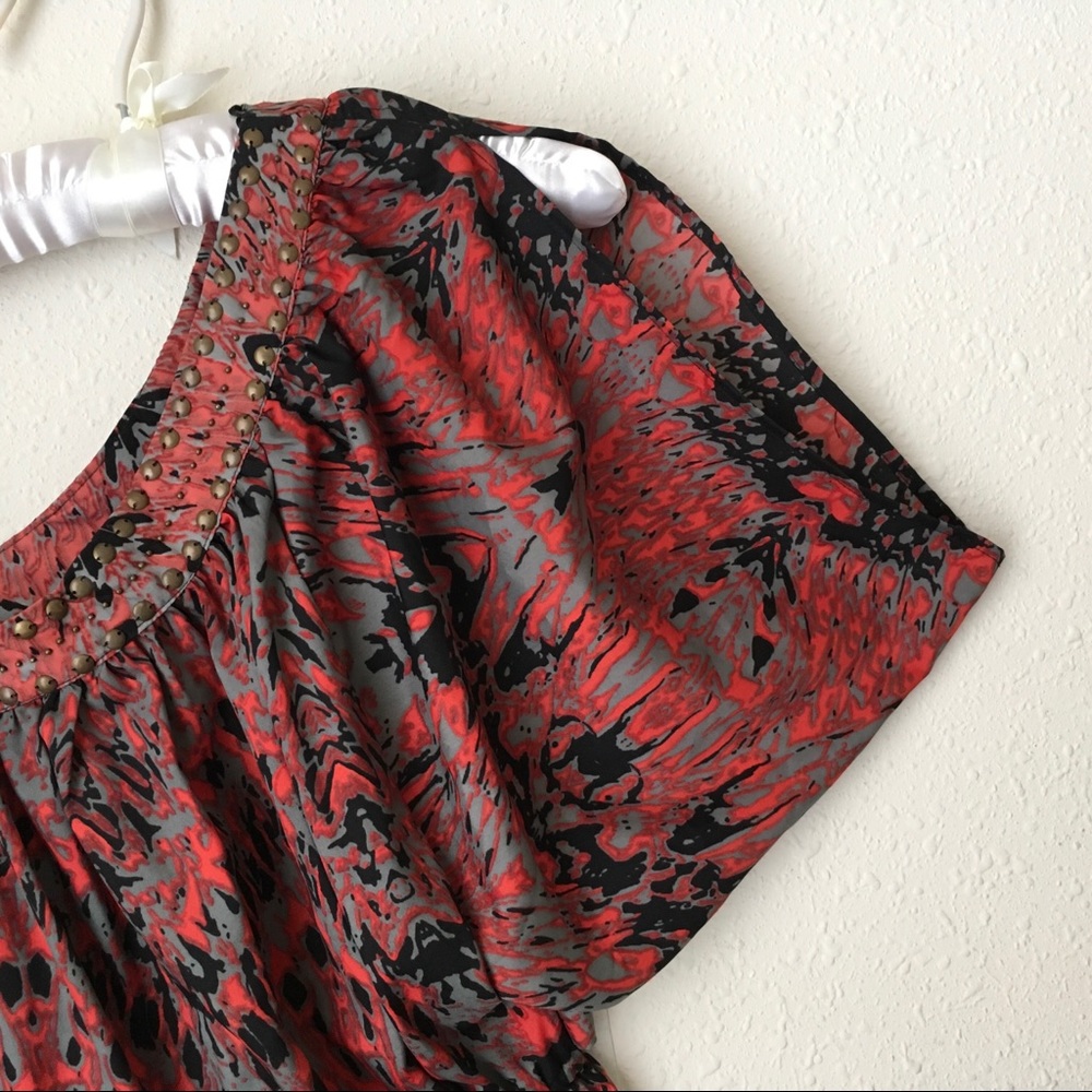 New Angie one shoulder dress sz S soft cinched - Picture 2 of 8